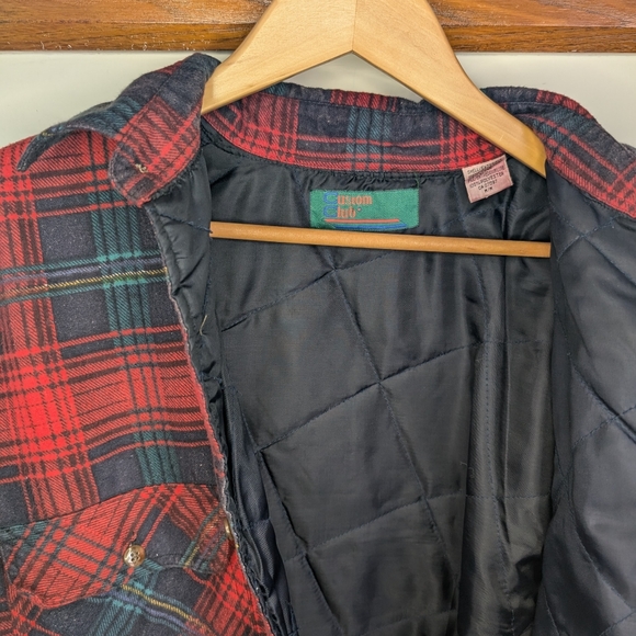 Vintage Plaid Flannel Shacket Shirt Jacket Men's Medium - Picture 3 of 6